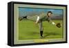 Detroit, MI, Detroit Tigers, Boss Schmidt, Baseball Card-Lantern Press-Framed Stretched Canvas