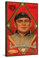 Detroit, MI, Detroit Tigers, Edgar Willett, Baseball Card-Lantern Press-Stretched Canvas