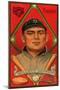 Detroit, MI, Detroit Tigers, Edgar Willett, Baseball Card-Lantern Press-Mounted Art Print