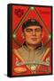 Detroit, MI, Detroit Tigers, Edgar Willett, Baseball Card-Lantern Press-Framed Stretched Canvas