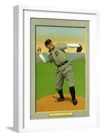 Detroit, MI, Detroit Tigers, George Mullin, Baseball Card-Lantern Press-Framed Art Print