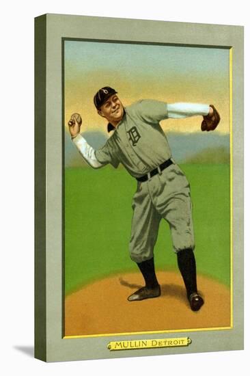 Detroit, MI, Detroit Tigers, George Mullin, Baseball Card-Lantern Press-Stretched Canvas