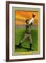 Detroit, MI, Detroit Tigers, Matty McIntyre, Baseball Card-Lantern Press-Framed Art Print