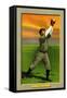 Detroit, MI, Detroit Tigers, Matty McIntyre, Baseball Card-Lantern Press-Framed Stretched Canvas