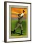 Detroit, MI, Detroit Tigers, Matty McIntyre, Baseball Card-Lantern Press-Framed Art Print