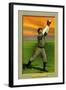 Detroit, MI, Detroit Tigers, Matty McIntyre, Baseball Card-Lantern Press-Framed Art Print