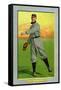 Detroit, MI, Detroit Tigers, Sam Crawford, Baseball Card-Lantern Press-Framed Stretched Canvas