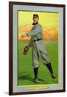 Detroit, MI, Detroit Tigers, Sam Crawford, Baseball Card-Lantern Press-Framed Art Print