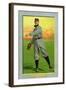 Detroit, MI, Detroit Tigers, Sam Crawford, Baseball Card-Lantern Press-Framed Art Print