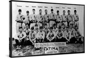 Detroit, MI, Detroit Tigers, Team Photograph, Baseball Card-Lantern Press-Stretched Canvas