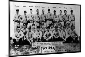 Detroit, MI, Detroit Tigers, Team Photograph, Baseball Card-Lantern Press-Mounted Art Print