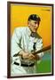 Detroit, MI, Detroit Tigers, Tyrus Raymond Cobb, Baseball Card-Lantern Press-Framed Art Print