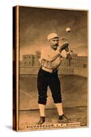 Detroit, MI, Detroit Wolverines, Hardy Richardson, Baseball Card-Lantern Press-Stretched Canvas