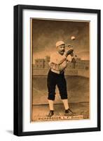 Detroit, MI, Detroit Wolverines, Hardy Richardson, Baseball Card-Lantern Press-Framed Art Print