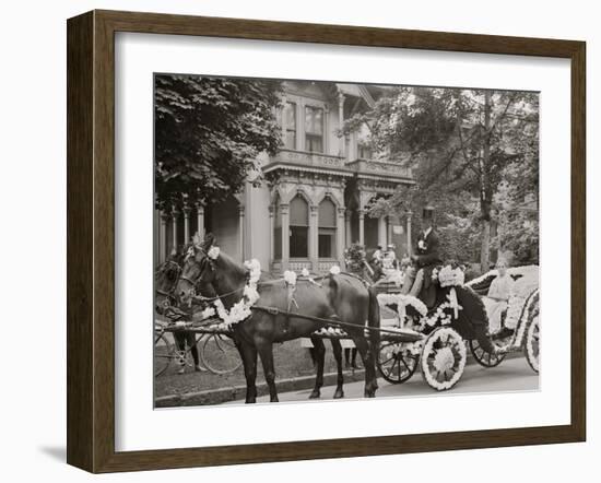 Detroit, Mich., Bi-Centenary Celebration, Floral Parade, Carriage of E. Bonner-null-Framed Photo