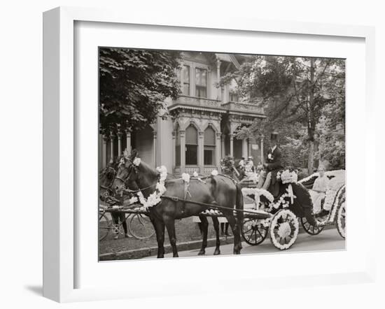 Detroit, Mich., Bi-Centenary Celebration, Floral Parade, Carriage of E. Bonner-null-Framed Photo