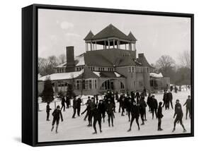 Detroit, Mich., Skating at Belle Isle-null-Framed Stretched Canvas