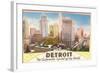 Detroit, Michigan, Automobile Capital of the World-null-Framed Art Print
