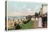 Detroit, Michigan, Belle Isle Park View of the Bath House-Lantern Press-Stretched Canvas