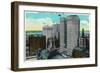 Detroit, Michigan - City Skyscrapers Scene-Lantern Press-Framed Art Print