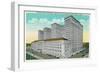 Detroit, Michigan - General Motors Bldg, Lab, and Convention Hall Exterior-Lantern Press-Framed Art Print