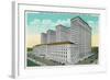 Detroit, Michigan - General Motors Bldg, Lab, and Convention Hall Exterior-Lantern Press-Framed Art Print