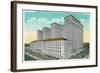 Detroit, Michigan - General Motors Bldg, Lab, and Convention Hall Exterior-Lantern Press-Framed Art Print