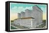 Detroit, Michigan - General Motors Bldg, Lab, and Convention Hall Exterior-Lantern Press-Framed Stretched Canvas