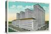 Detroit, Michigan - General Motors Bldg, Lab, and Convention Hall Exterior-Lantern Press-Stretched Canvas