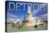 Detroit, Michigan - James Scott Memorial Fountain-Lantern Press-Stretched Canvas