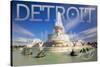 Detroit, Michigan - James Scott Memorial Fountain-Lantern Press-Stretched Canvas