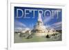 Detroit, Michigan - James Scott Memorial Fountain-Lantern Press-Framed Art Print