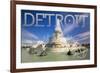 Detroit, Michigan - James Scott Memorial Fountain-Lantern Press-Framed Art Print