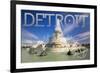 Detroit, Michigan - James Scott Memorial Fountain-Lantern Press-Framed Art Print