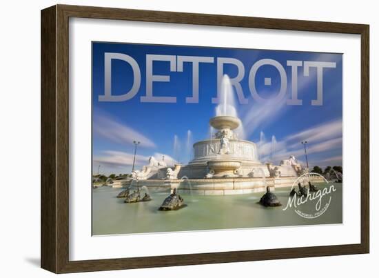 Detroit, Michigan - James Scott Memorial Fountain-Lantern Press-Framed Art Print