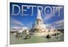 Detroit, Michigan - James Scott Memorial Fountain-Lantern Press-Framed Art Print