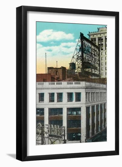 Detroit, Michigan - Madison Theatre Exterior-Lantern Press-Framed Art Print