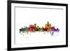 Detroit Michigan Skyline-Michael Tompsett-Framed Art Print