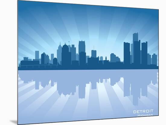 Detroit, Michigan Skyline-Yurkaimmortal-Mounted Art Print