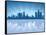 Detroit, Michigan Skyline-Yurkaimmortal-Framed Stretched Canvas