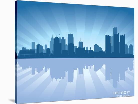 Detroit, Michigan Skyline-Yurkaimmortal-Stretched Canvas