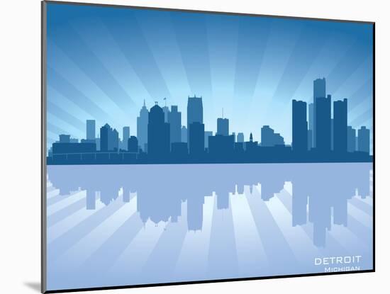 Detroit, Michigan Skyline-Yurkaimmortal-Mounted Art Print