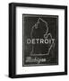 Detroit, Michigan-John Golden-Framed Art Print