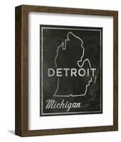 Detroit, Michigan-John Golden-Framed Art Print