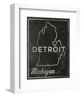 Detroit, Michigan-John Golden-Framed Art Print