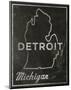 Detroit, Michigan-John Golden-Mounted Art Print