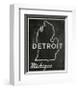 Detroit, Michigan-John Golden-Framed Giclee Print