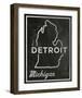 Detroit, Michigan-John Golden-Framed Giclee Print