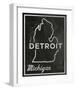 Detroit, Michigan-John Golden-Framed Giclee Print