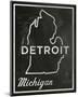 Detroit, Michigan-John Golden-Mounted Giclee Print